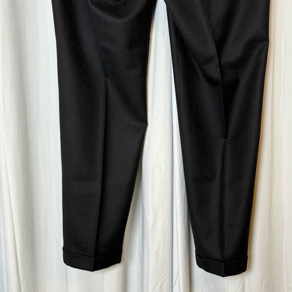 J.Crew 100% Wool Black Dress Pants Café Capri Women’s 12 Tall - Picture 7 of 9